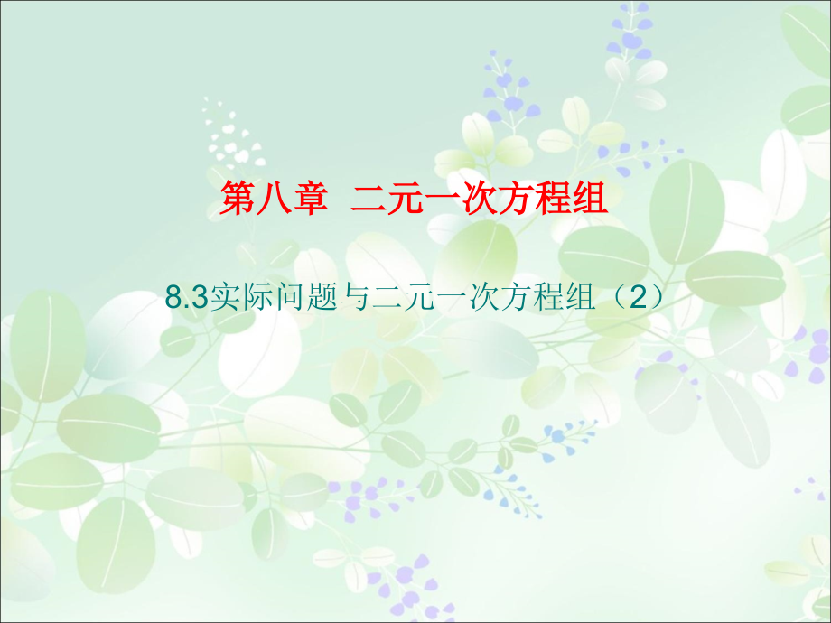 二元一次方程与实际2.ppt_第1页