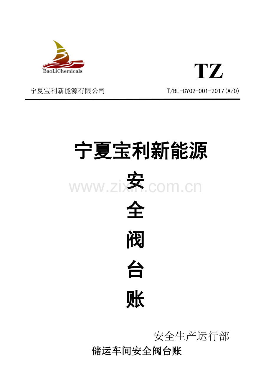 宝利新能源安全阀台账(1).docx_第1页