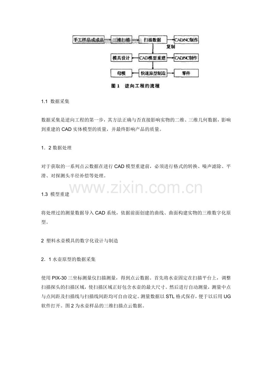 基于逆向工程的注塑模设计与制造.docx_第2页