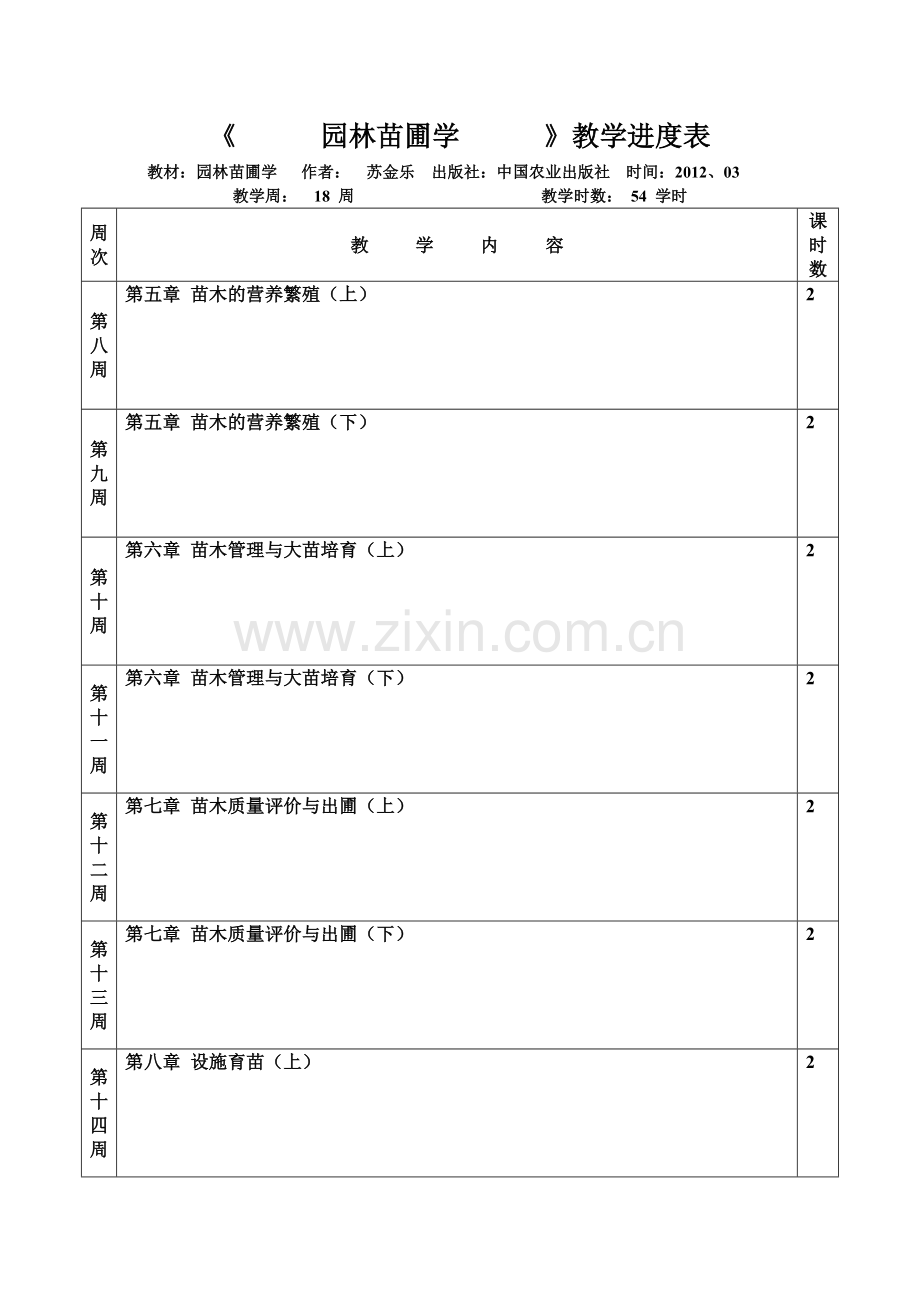 园林苗圃学教案.docx_第2页