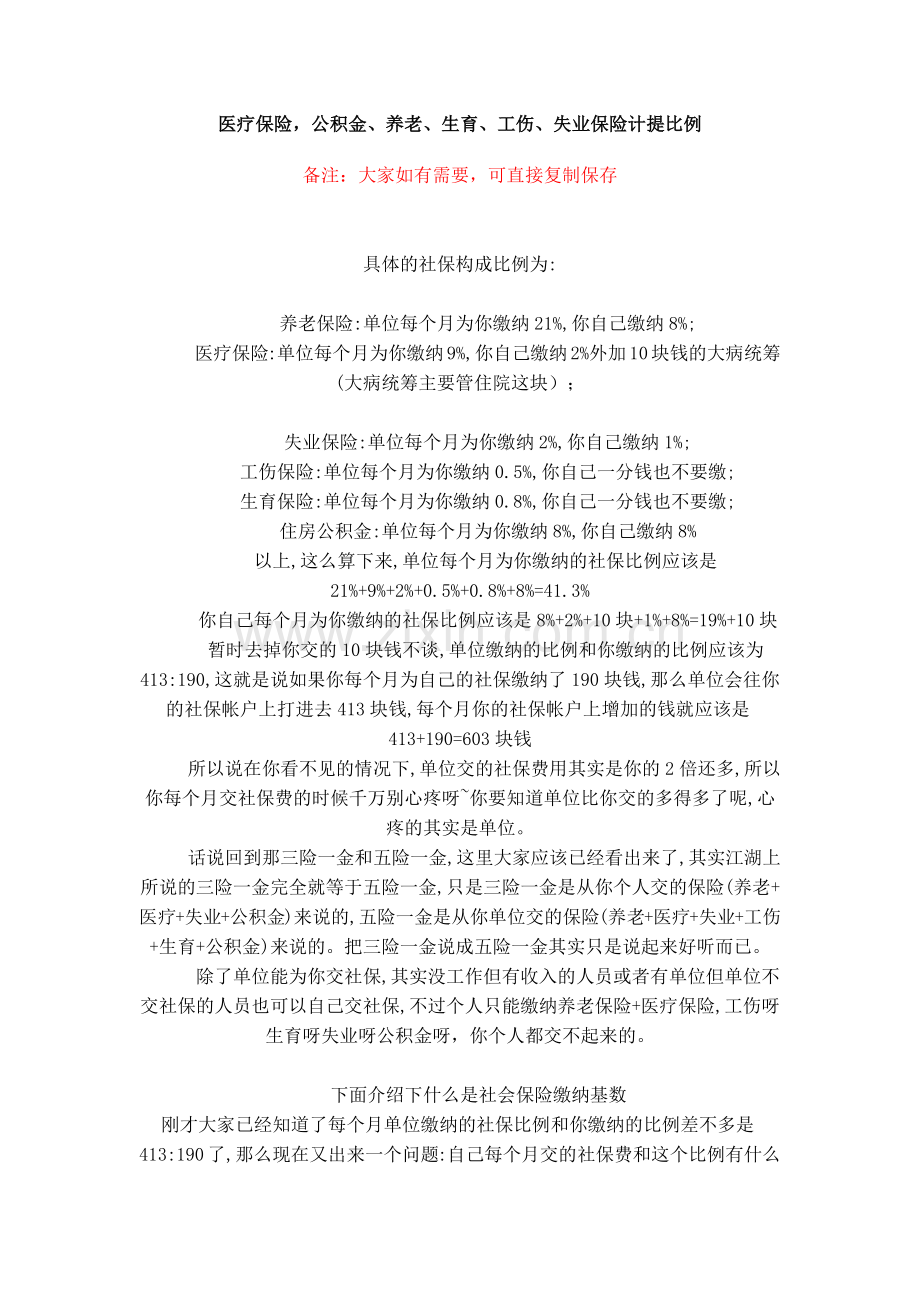 各种保险计提.docx_第1页