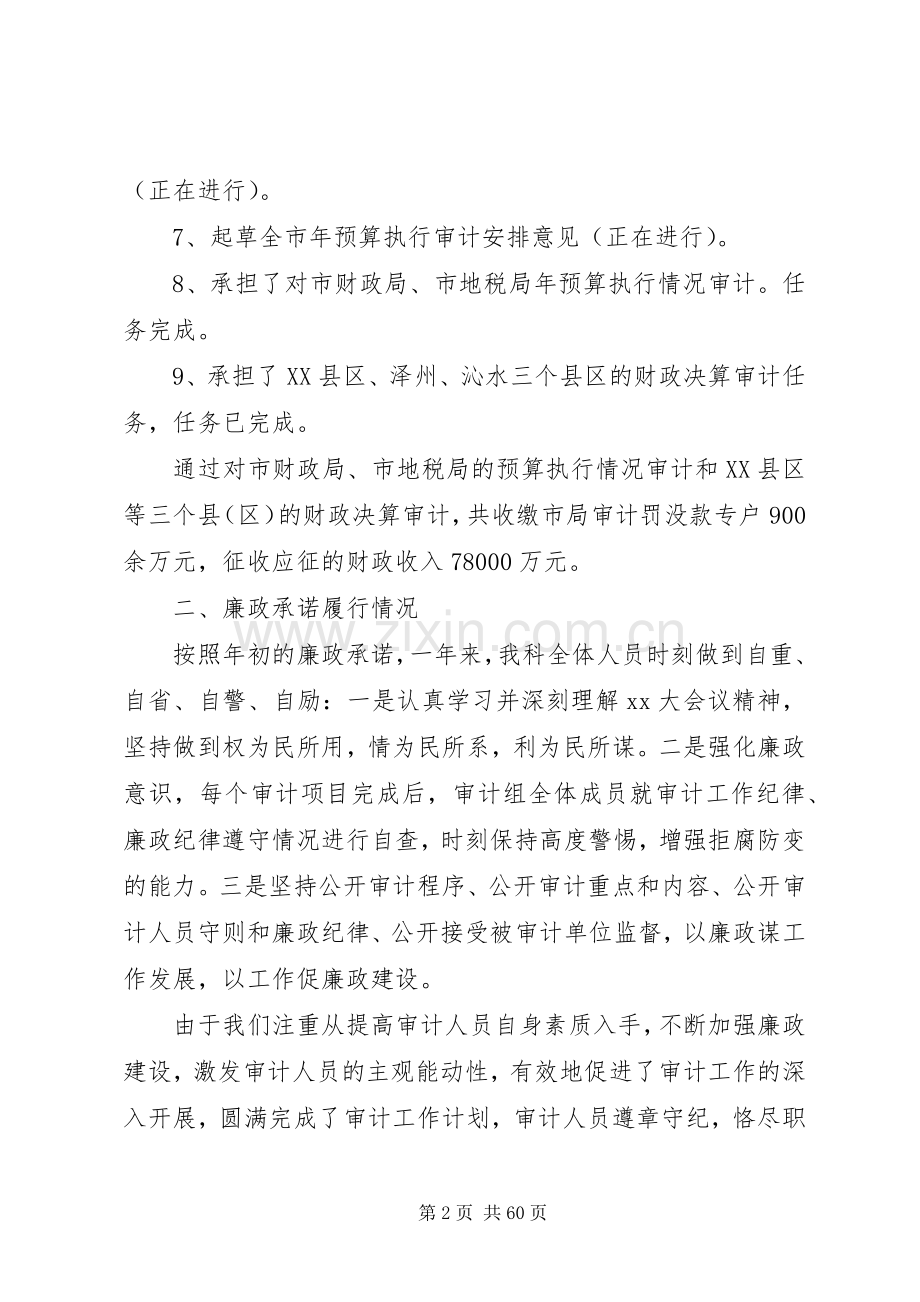 XX年审计系统述职述廉报告.docx_第2页