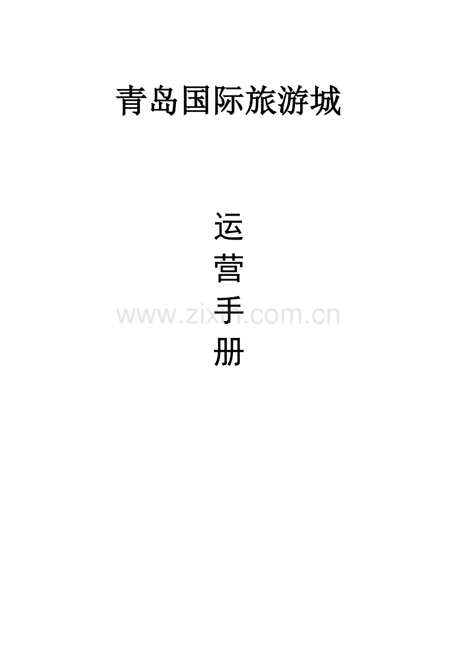 国际旅游城运营手册.docx_第1页