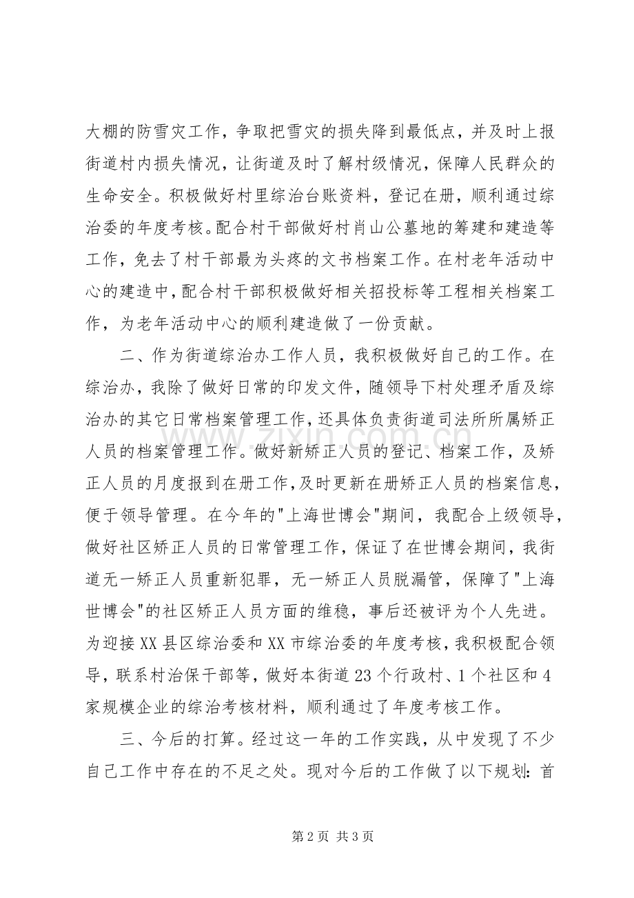 上半年社会治安综合治理述职报告.docx_第2页