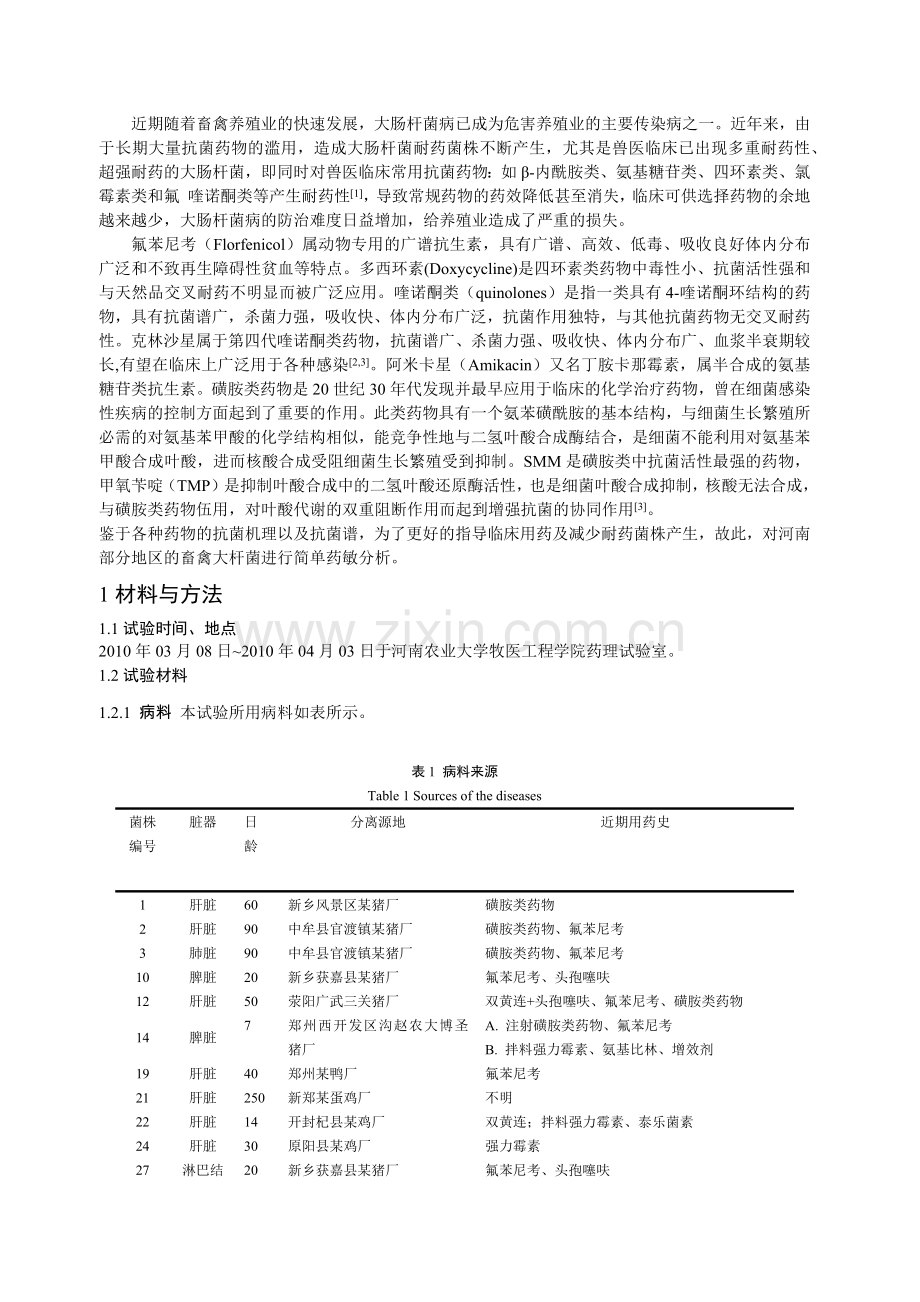 大肠杆菌对七种常见抗菌药的敏感性试验.docx_第2页
