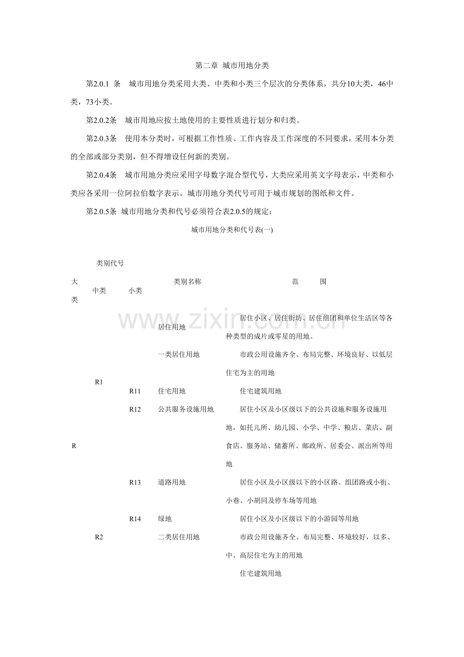城市用地分类与规划建设用地标准 GBJ 137-90.docx_第2页