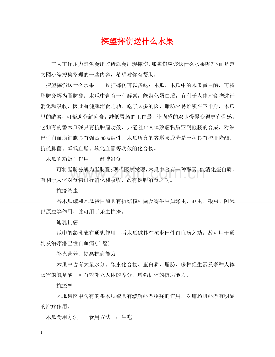 探望摔伤送什么水果 .doc_第1页