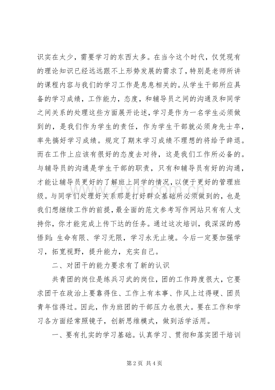优秀范文：团干培训心得体会范文.docx_第2页