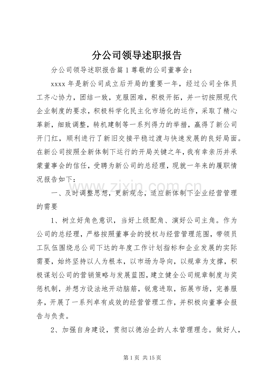 分公司领导述职报告.docx_第1页