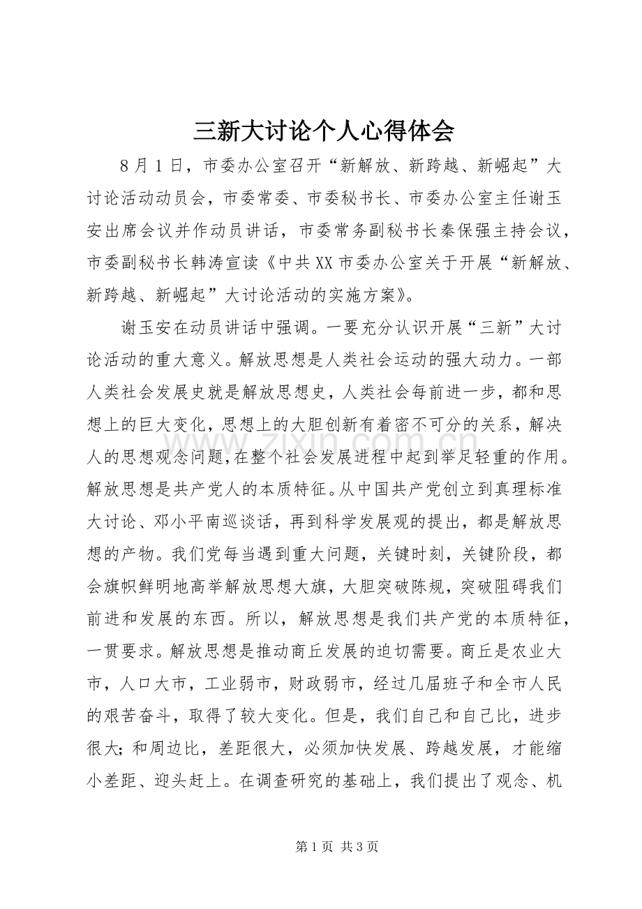 三新大讨论个人心得体会.docx_第1页