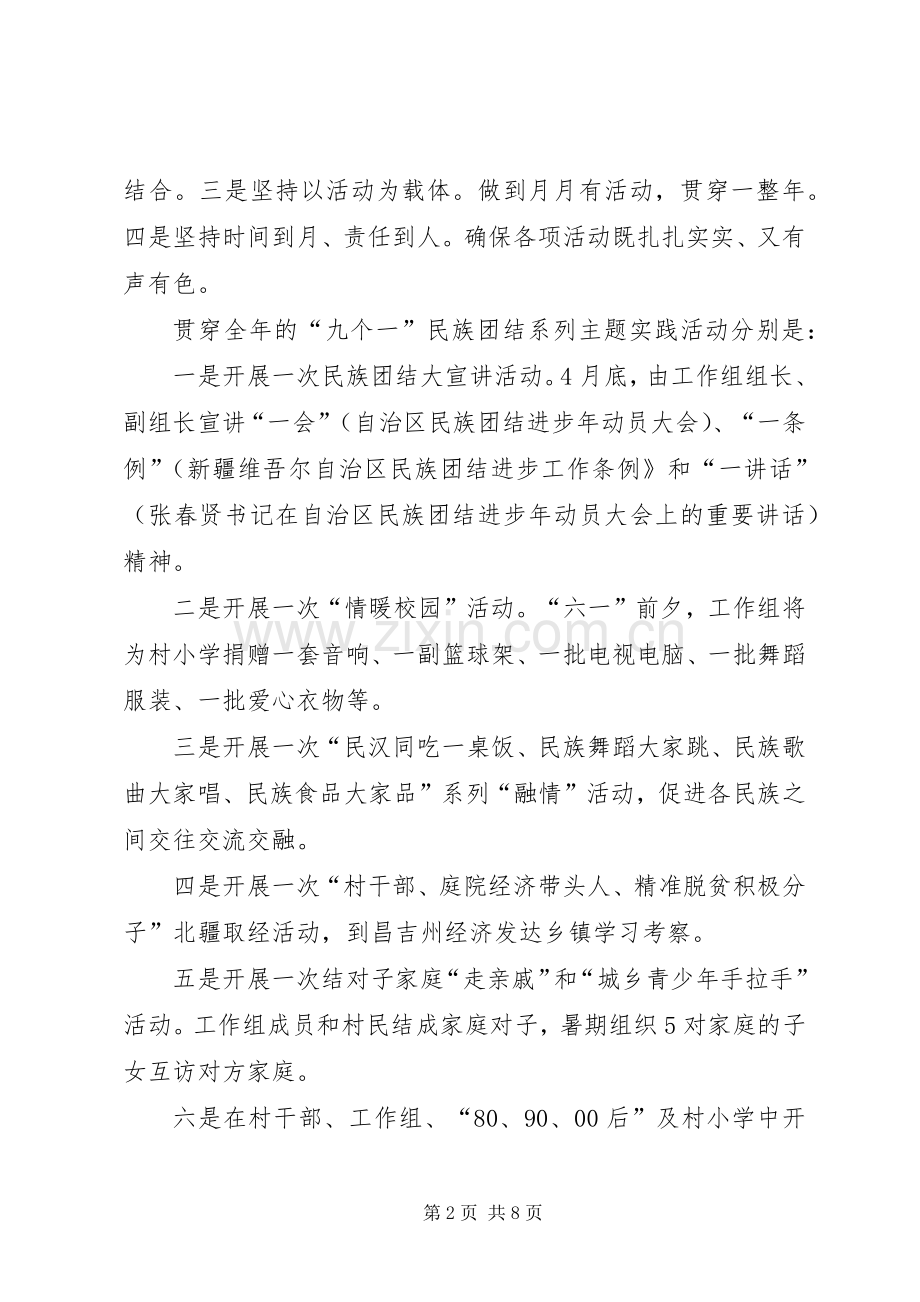 XX年民族团结进步年的心得体会.docx_第2页