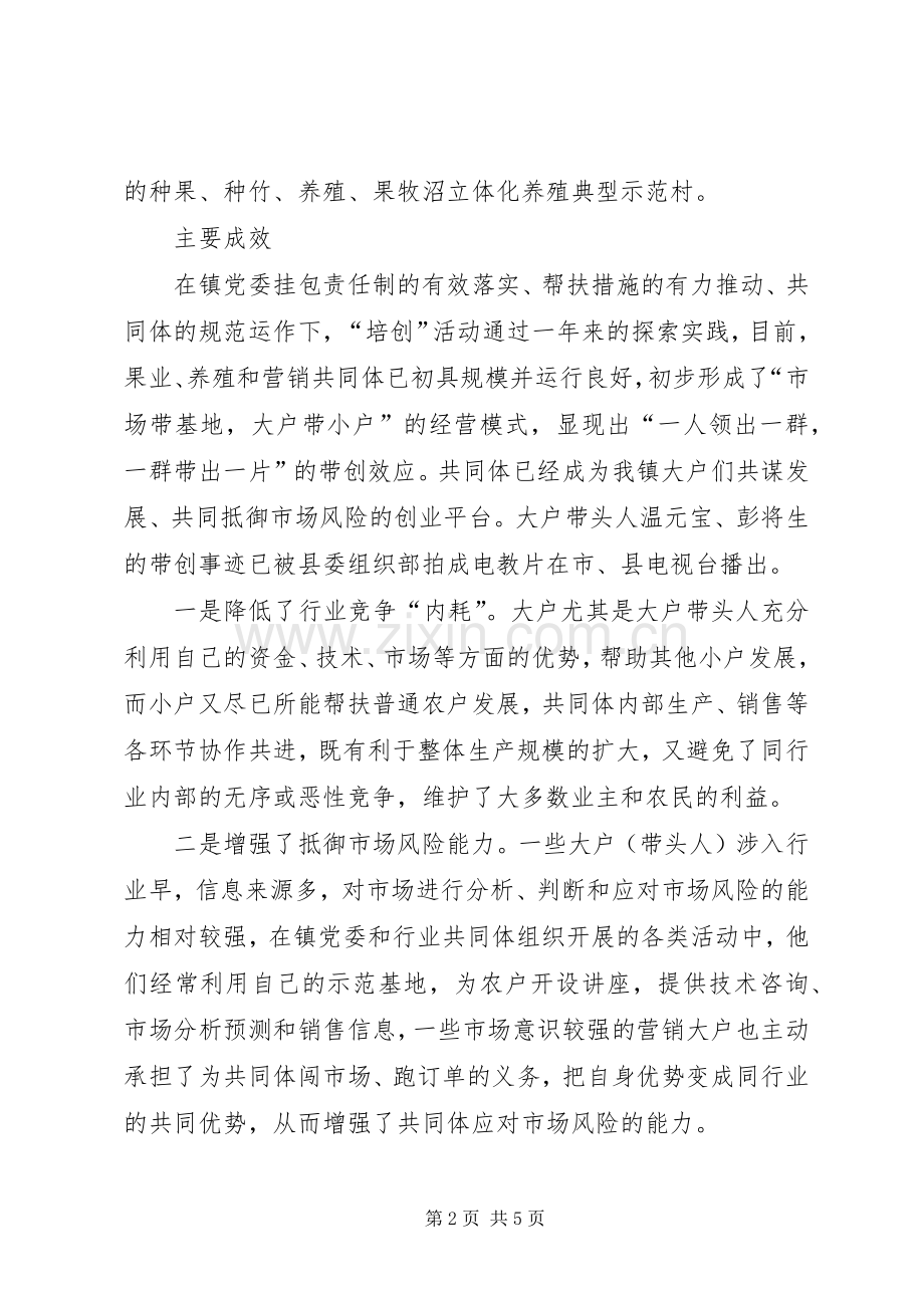 XX镇在党员中开展“培创”活动经验材料学习心得.docx_第2页