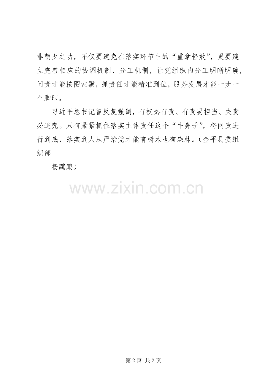 党员学习《问责条例》心得体会：精准从严须“问责”来落实.docx_第2页