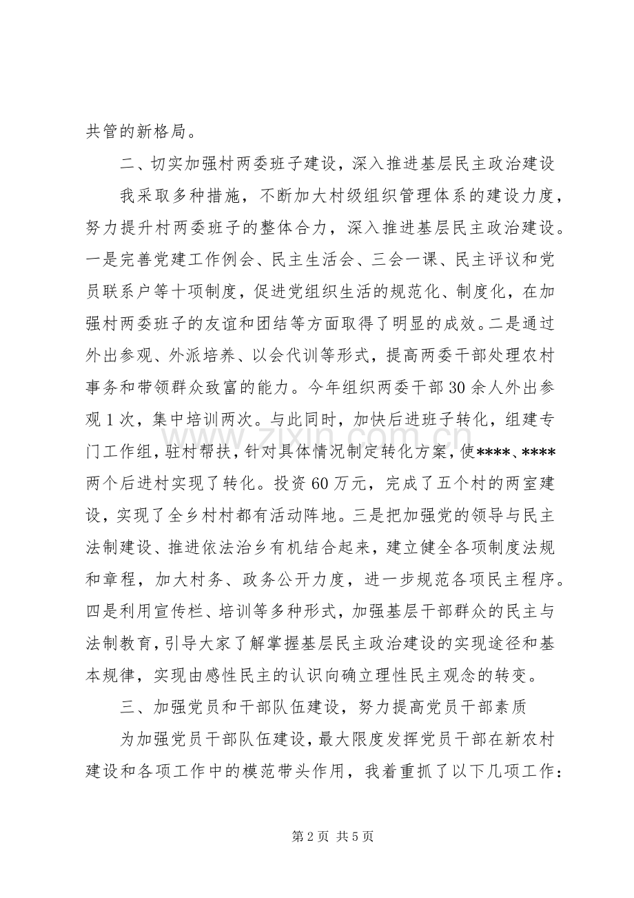 20XX年党建工作述职报告.docx_第2页