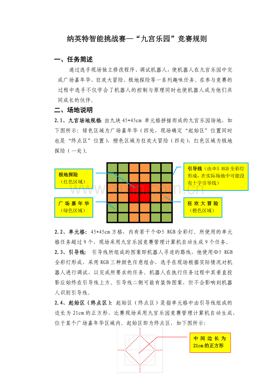 纳英特智能挑战赛—“九宫乐园”竞赛规则.docx_第1页