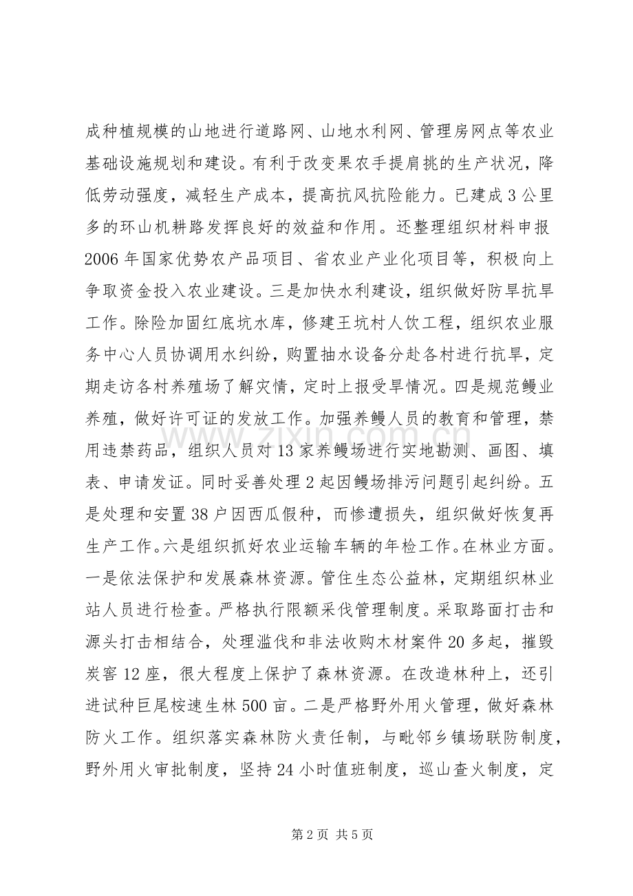 农村干部述职报告.docx_第2页