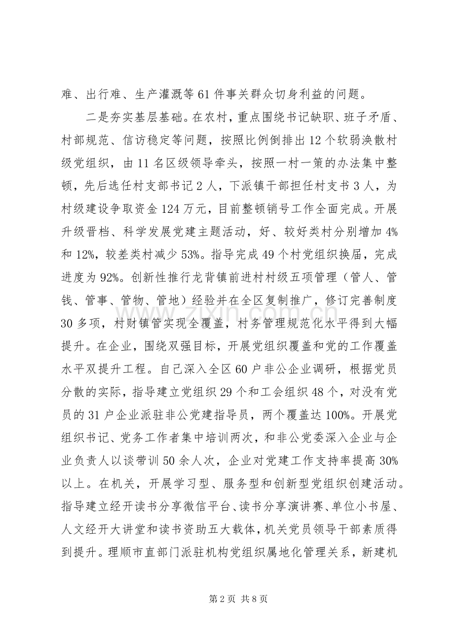抓党建工作和履行主体责任述职报告(市经开区党工委书记).docx_第2页