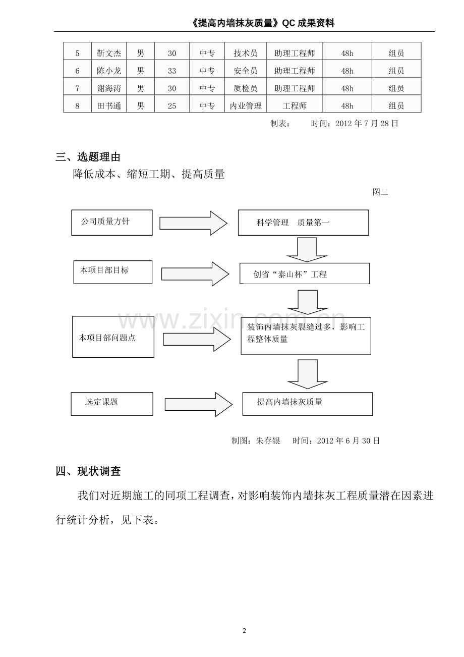 《提高内墙抹灰质量》QC成果资料.doc_第2页