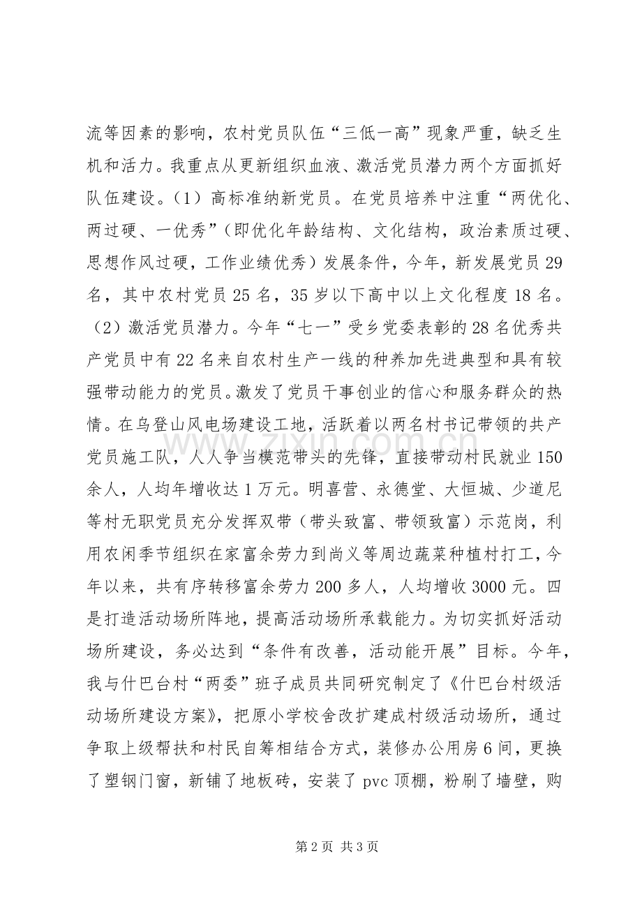 乡组织委员个人述职总结.docx_第2页