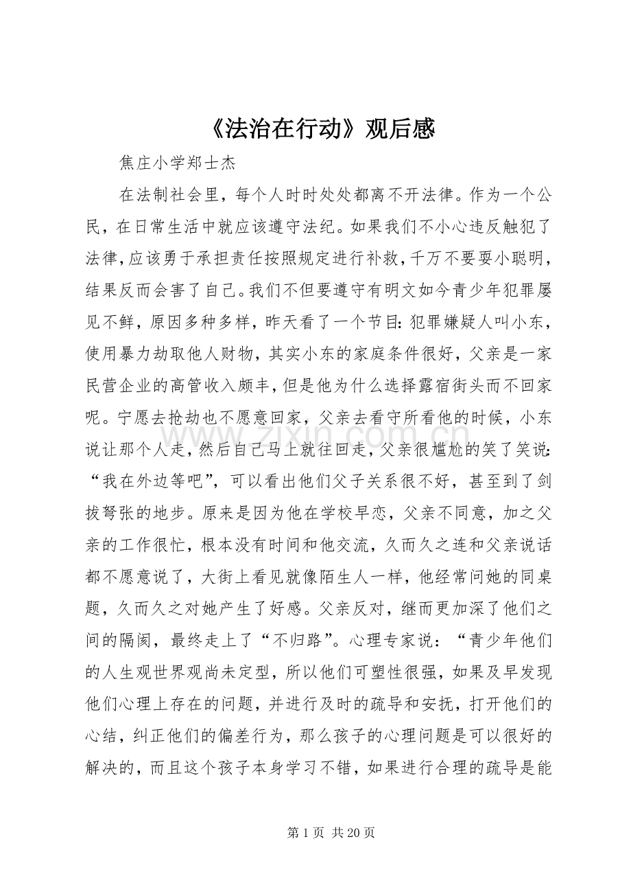 《法治在行动》观后感.docx_第1页