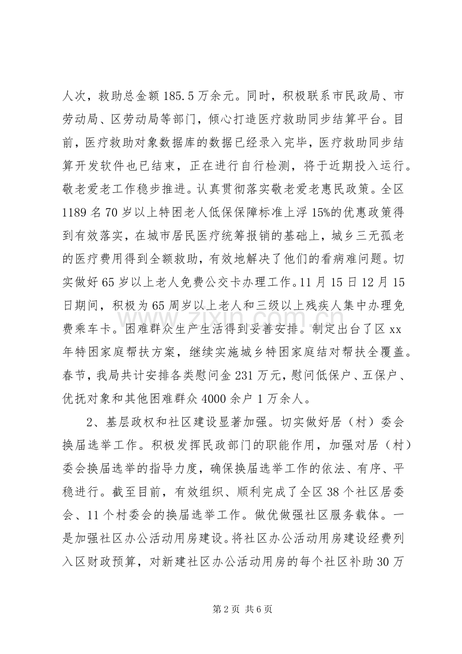 XX年民政局局长年终述职述廉报告范文.docx_第2页