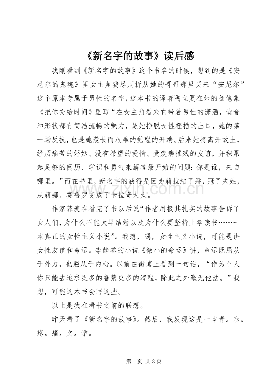 《新名字的故事》读后感.docx_第1页