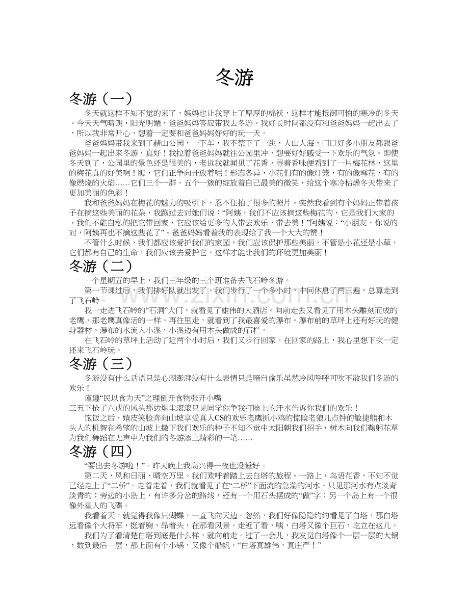 冬游作文共九篇.doc_第1页