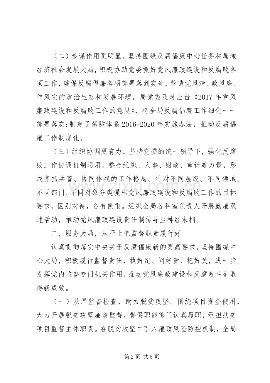 XX局、乡镇XX年度落实监督责任述责述廉报告.docx_第2页