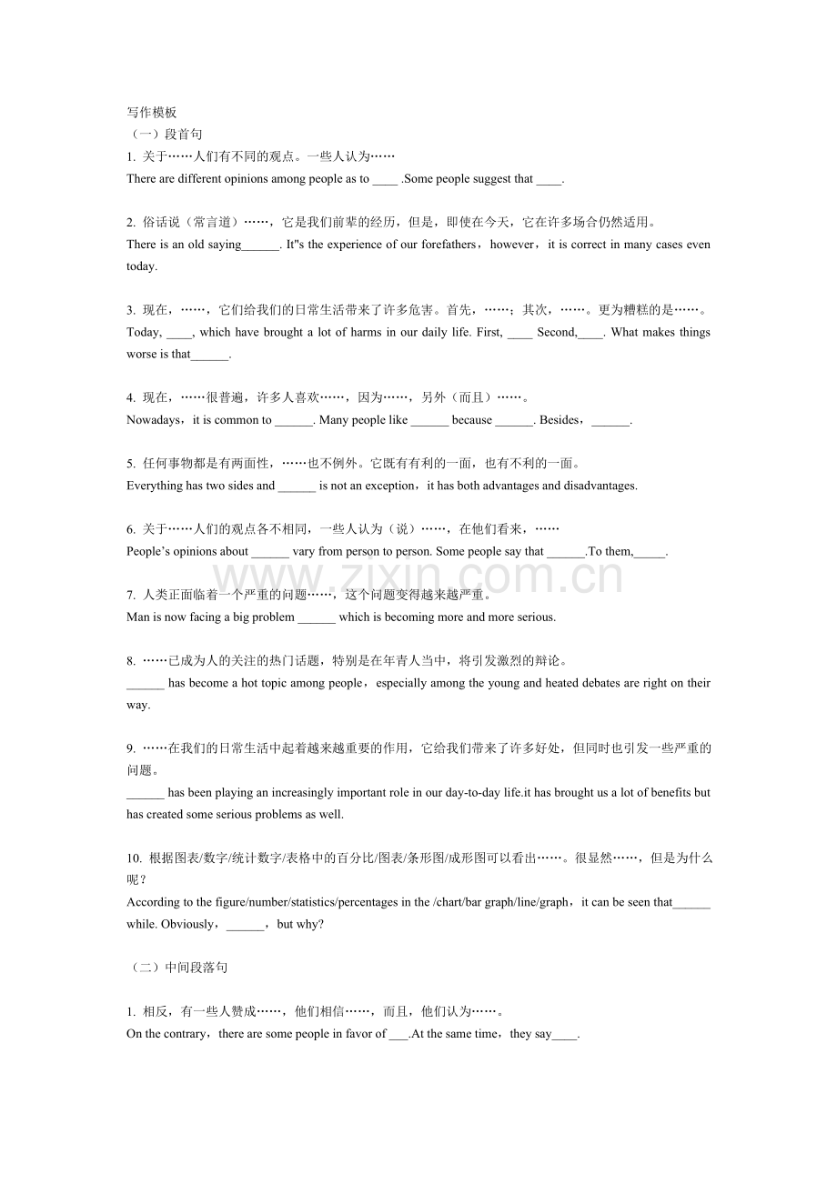 英语作文模版.doc_第1页