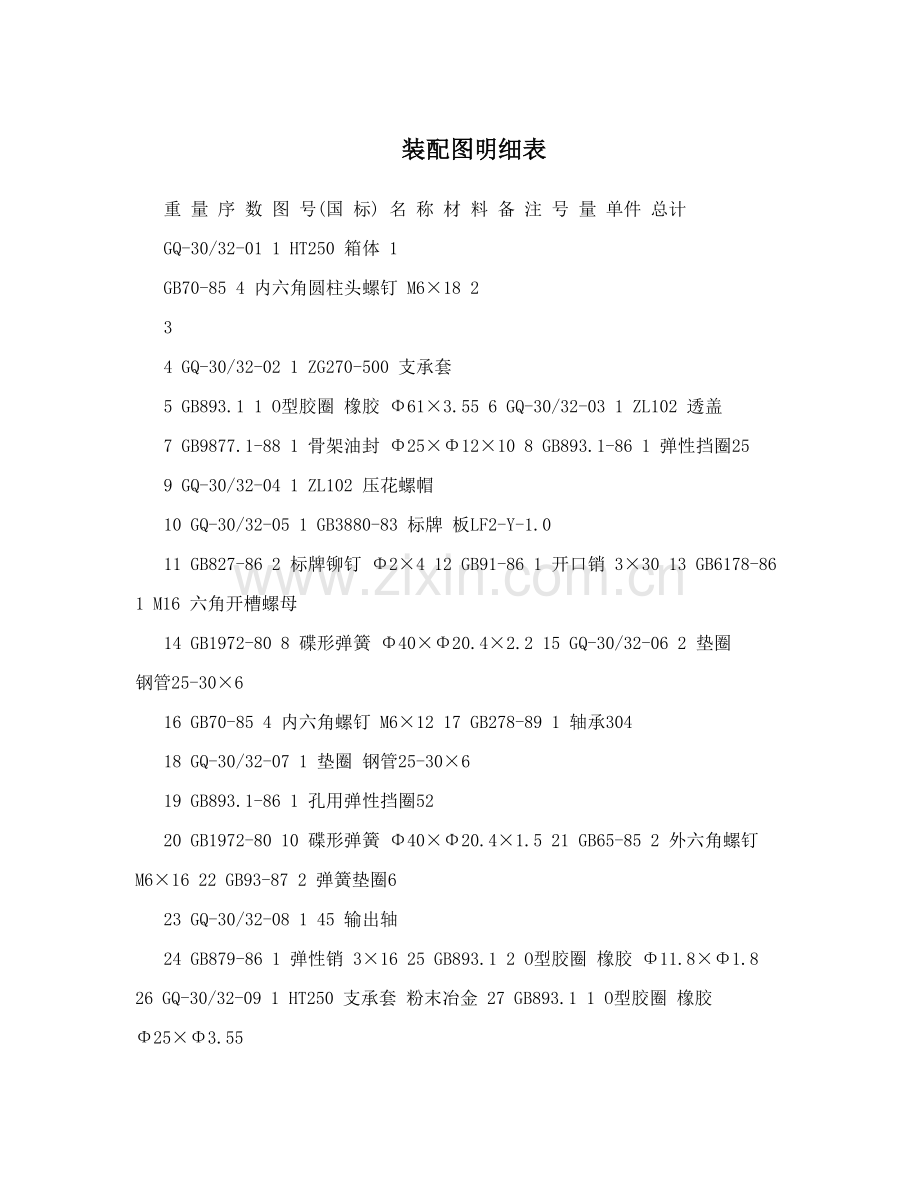 装配图明细表.doc_第1页