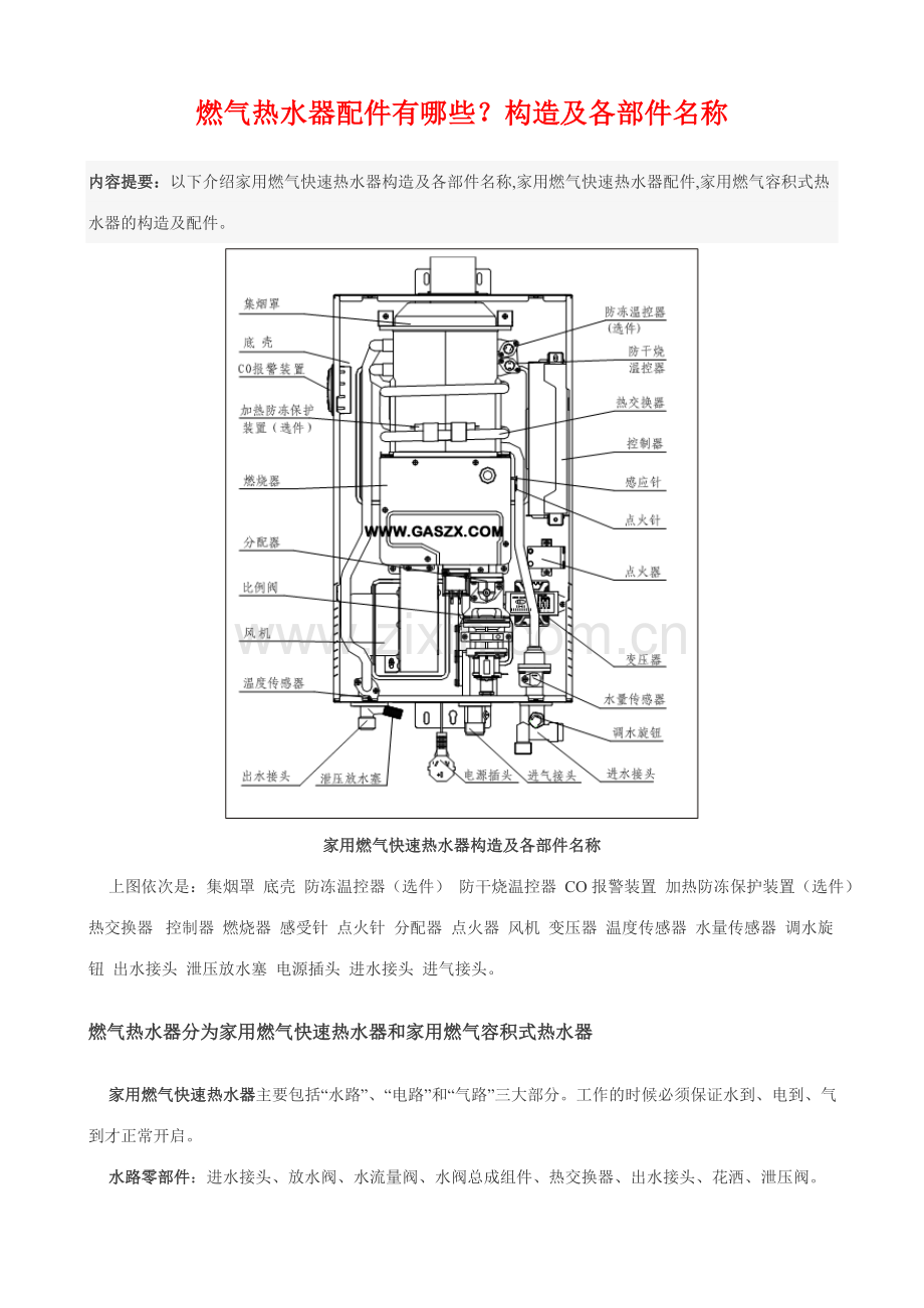 燃气热水器原理、故障处理.doc_第1页