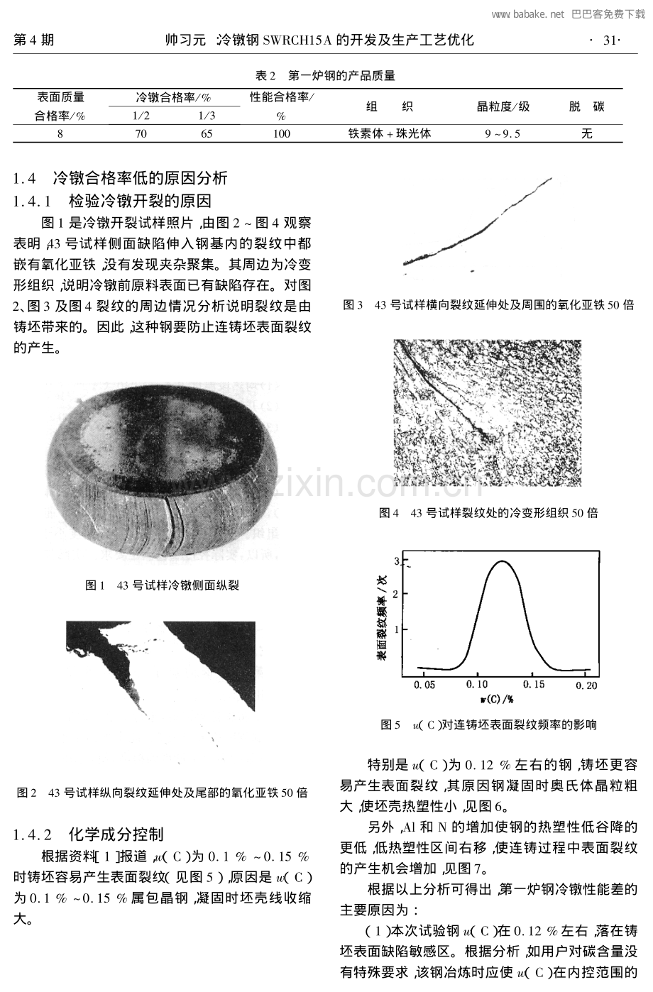 冷镦钢SWRCH15A的开发及生产工艺优化.pdf_第2页