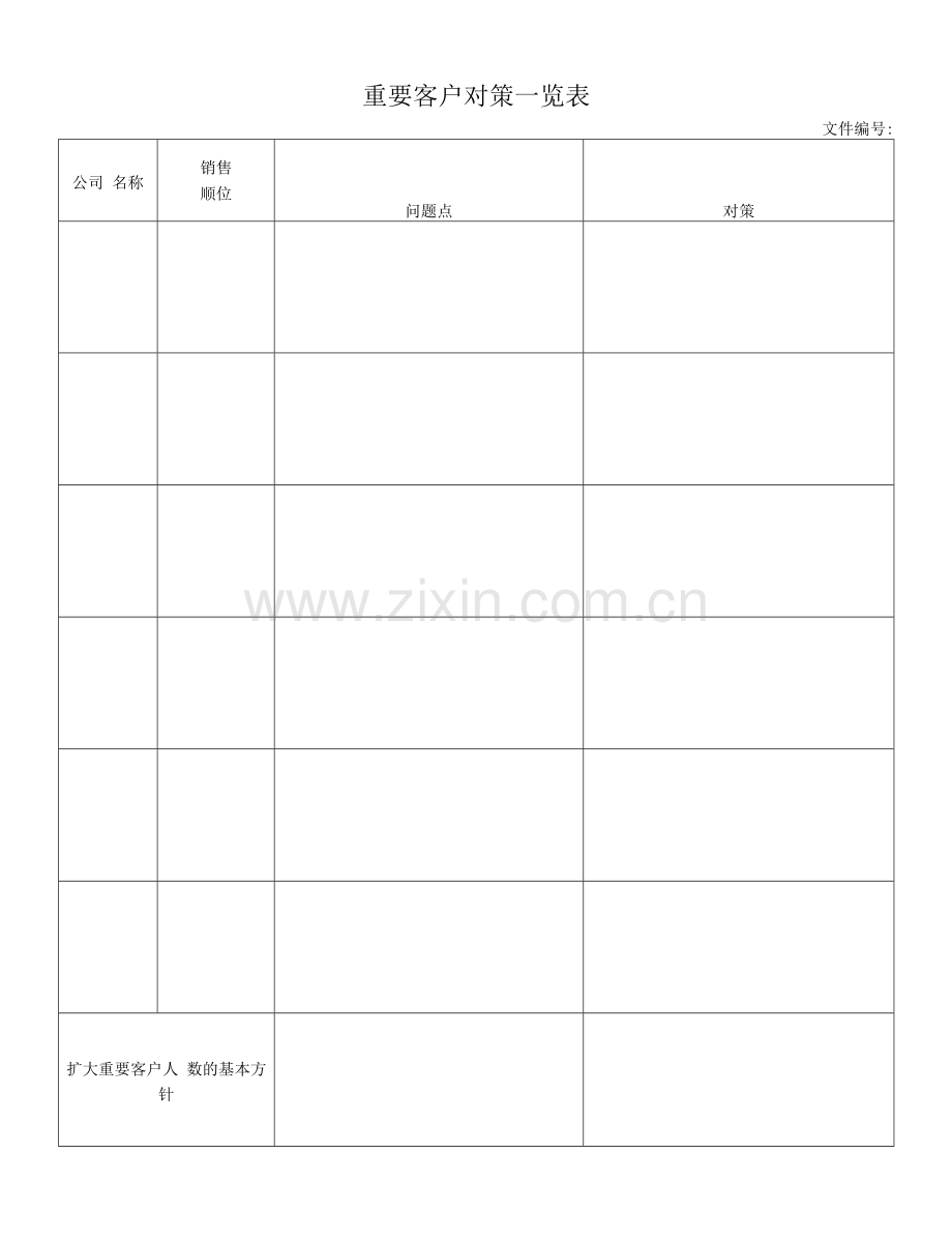重要客户对策一览表.docx_第1页