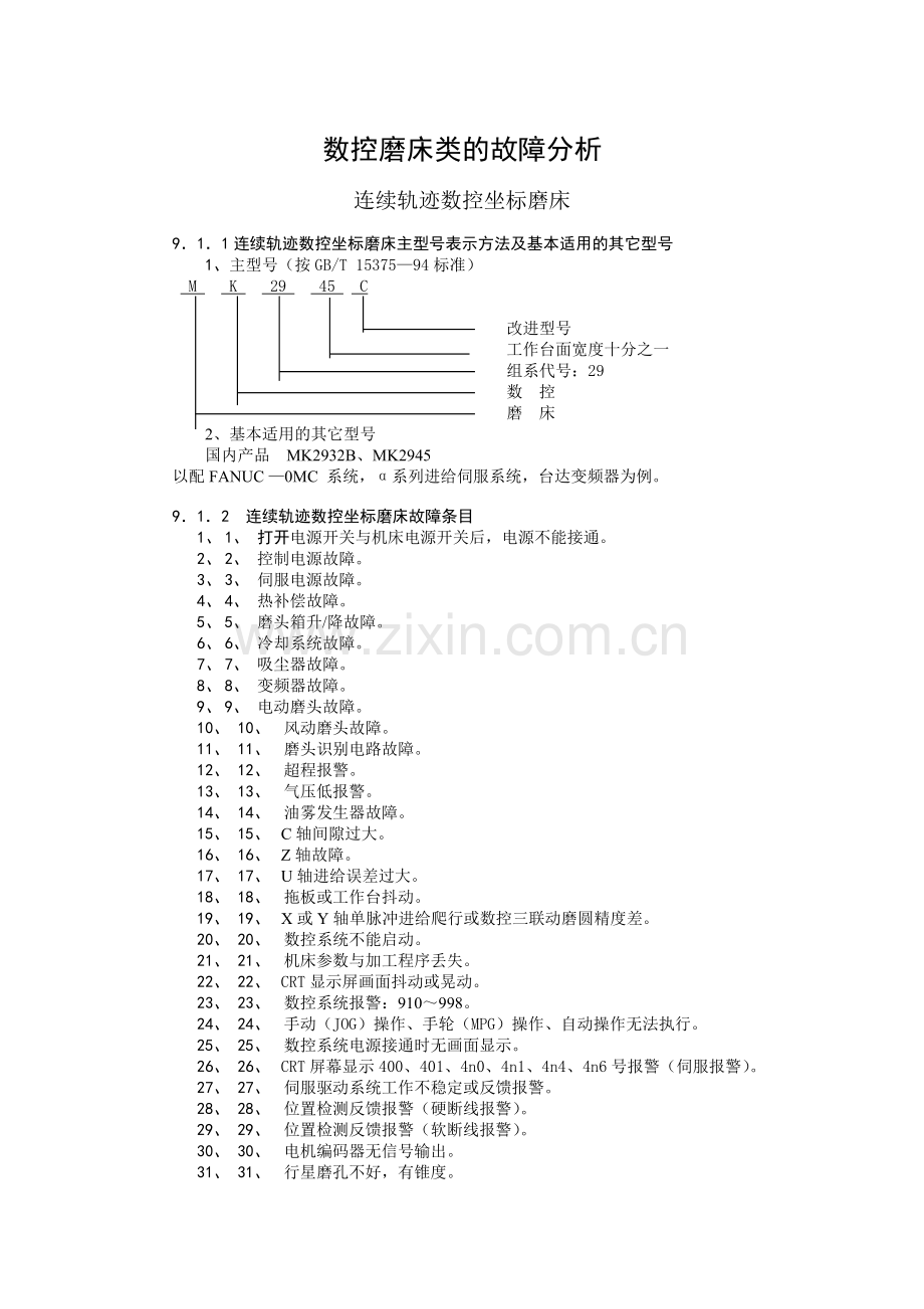 数控磨床类的故障分析[1].doc_第1页