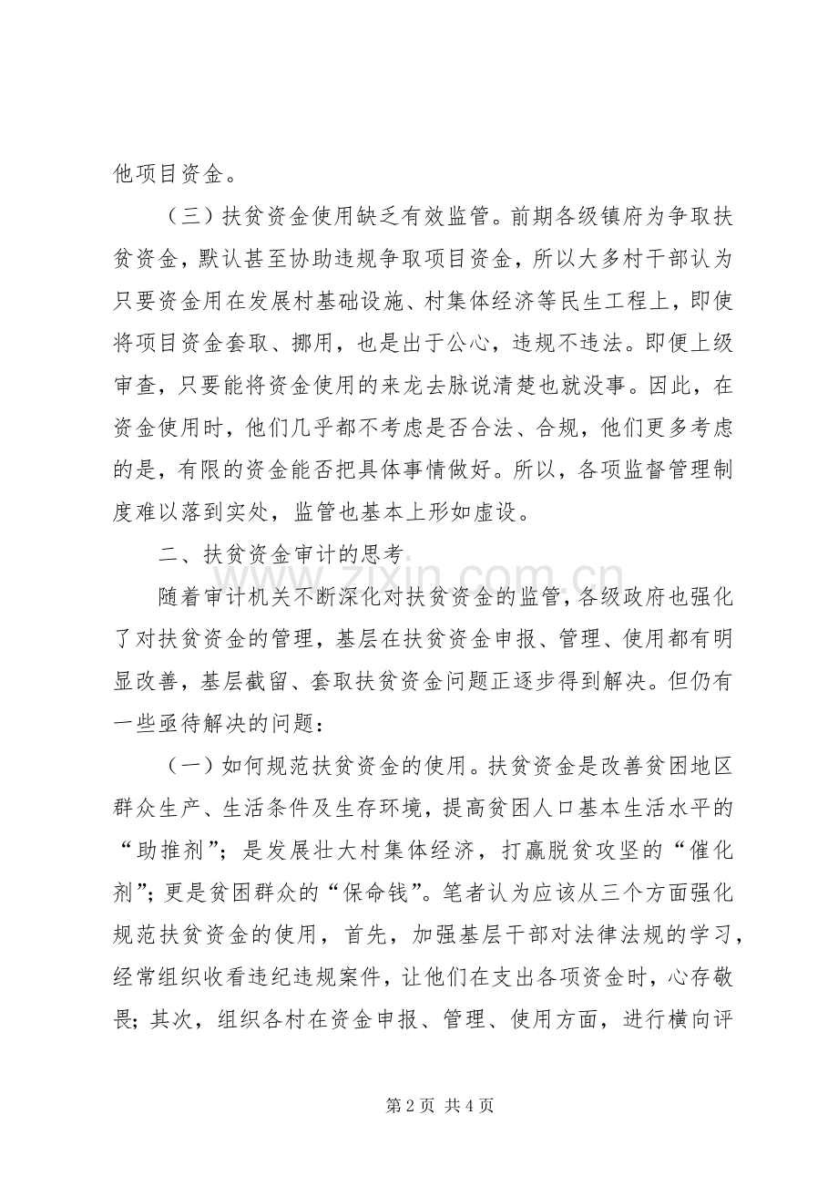 扶贫资金审计有感.docx_第2页