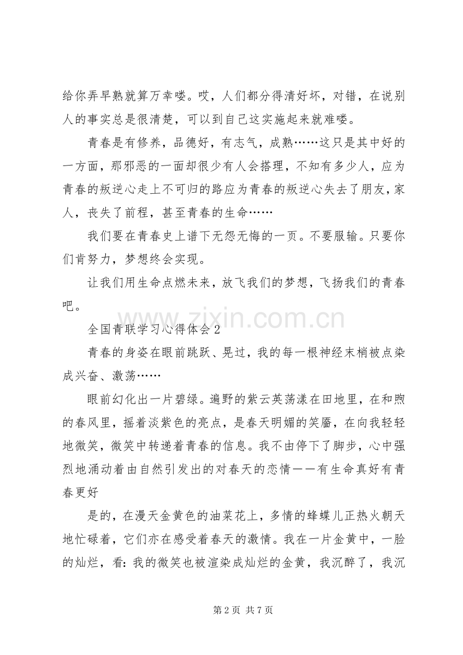 全国青联学习心得体会.docx_第2页