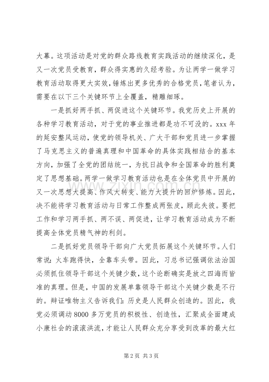 两学一做从严治党心得体会.docx_第2页