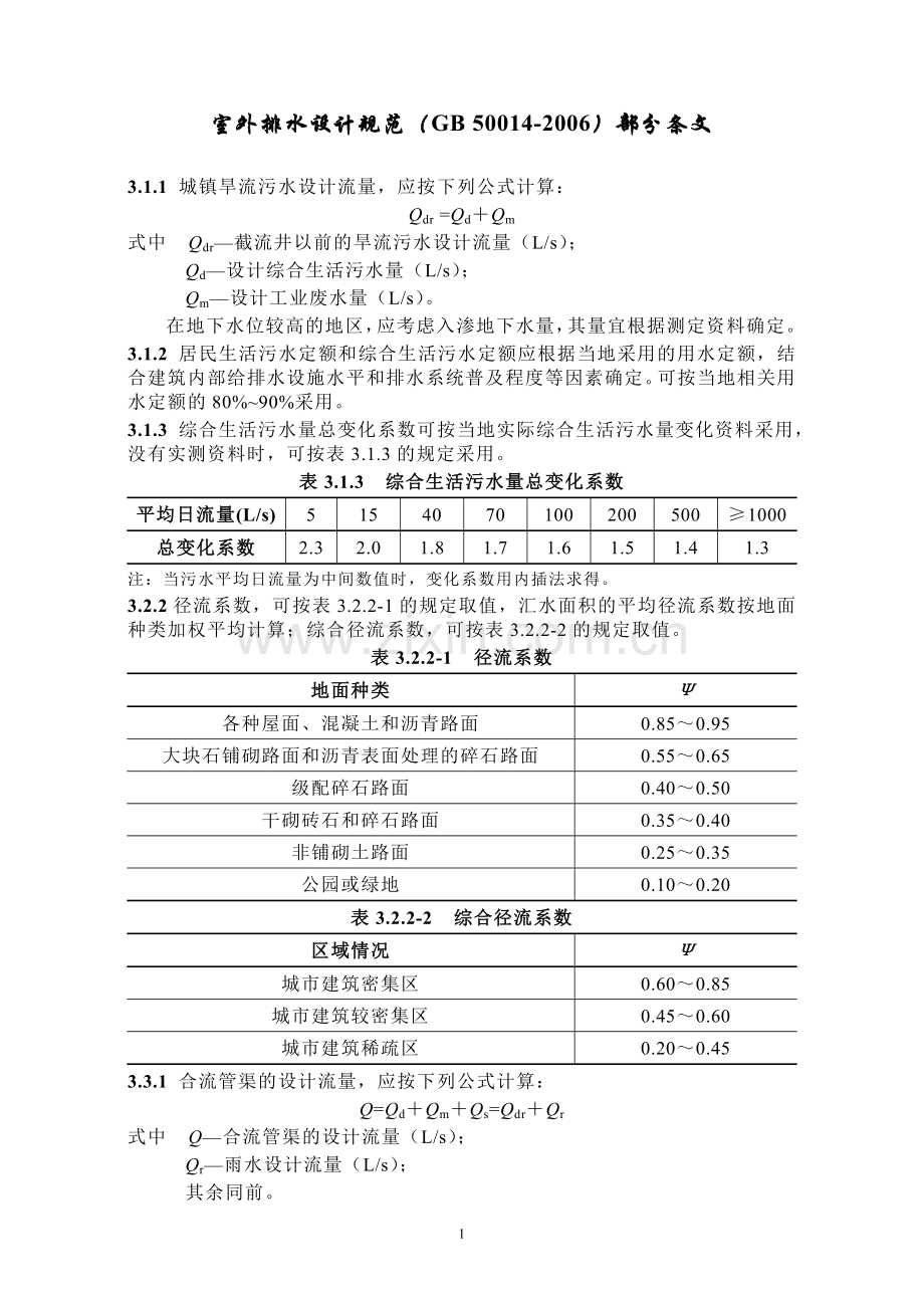 排水部分表格.doc_第1页