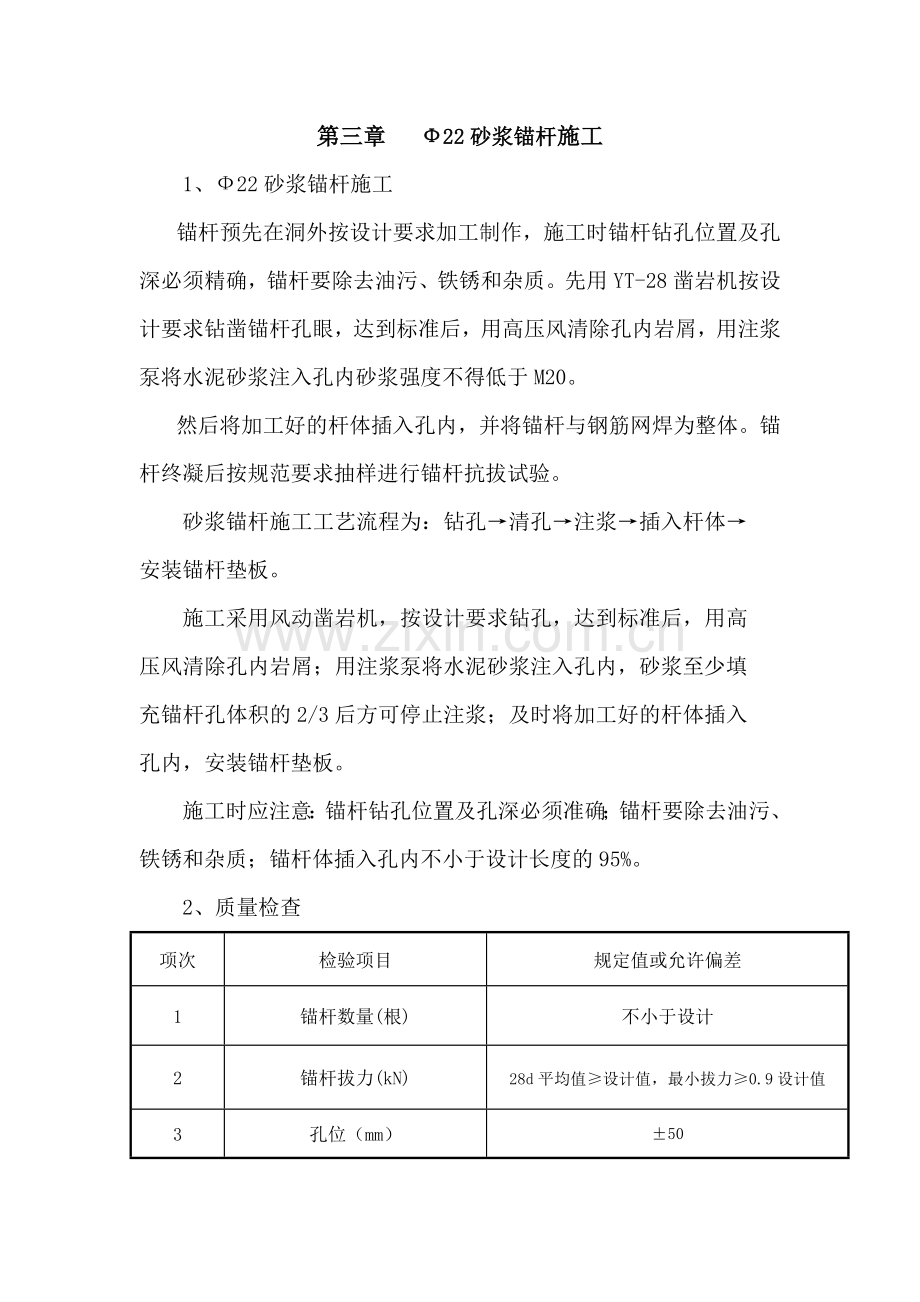 Ф22砂浆锚杆.doc_第1页