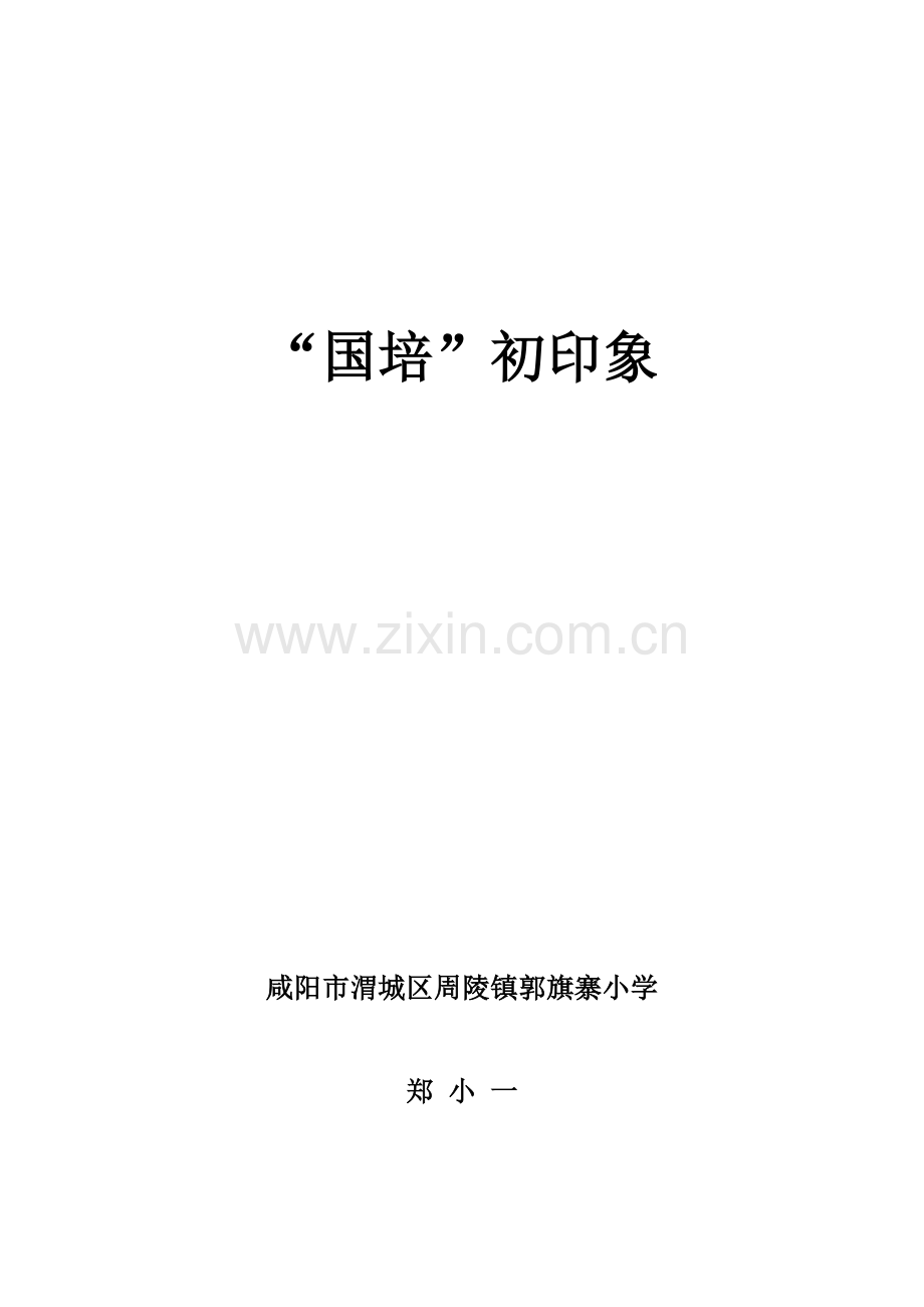 “国培”初印象.doc_第1页