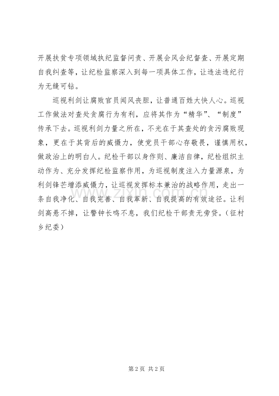 基层纪检干部《巡视利剑》观后感.docx_第2页