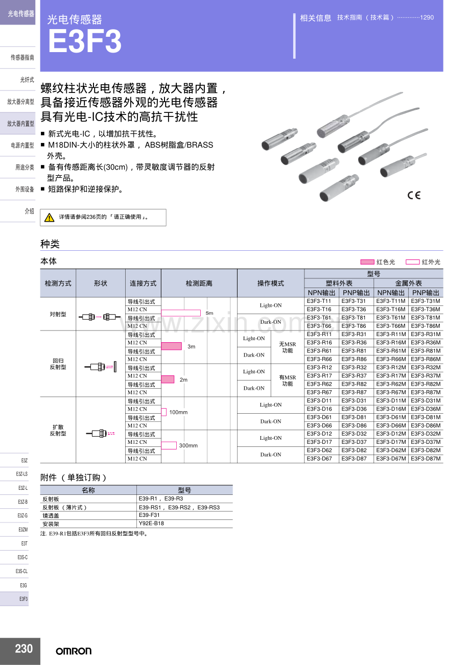 光电传感器E3F3.pdf_第1页