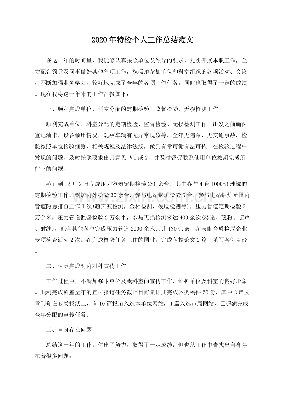 2020年特检个人工作总结范文.docx_第1页