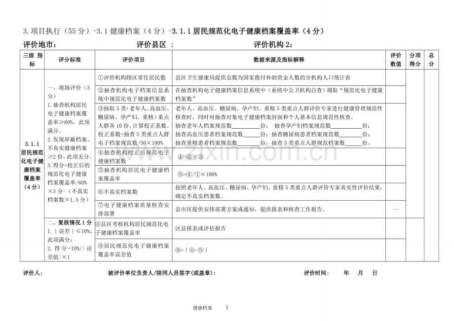 居民健康档案考核评分表.doc_第2页