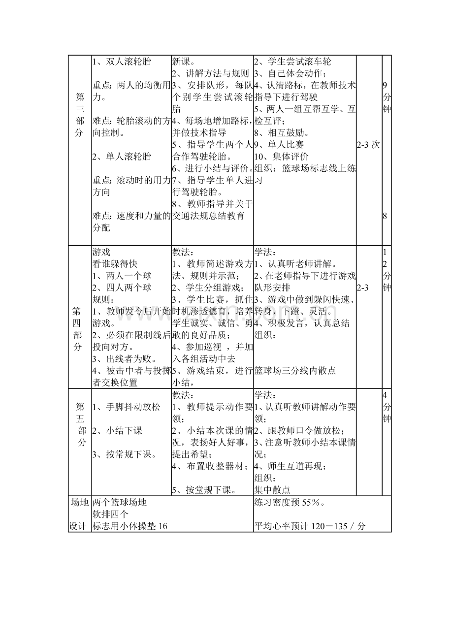 课滚轮胎教案.doc_第2页