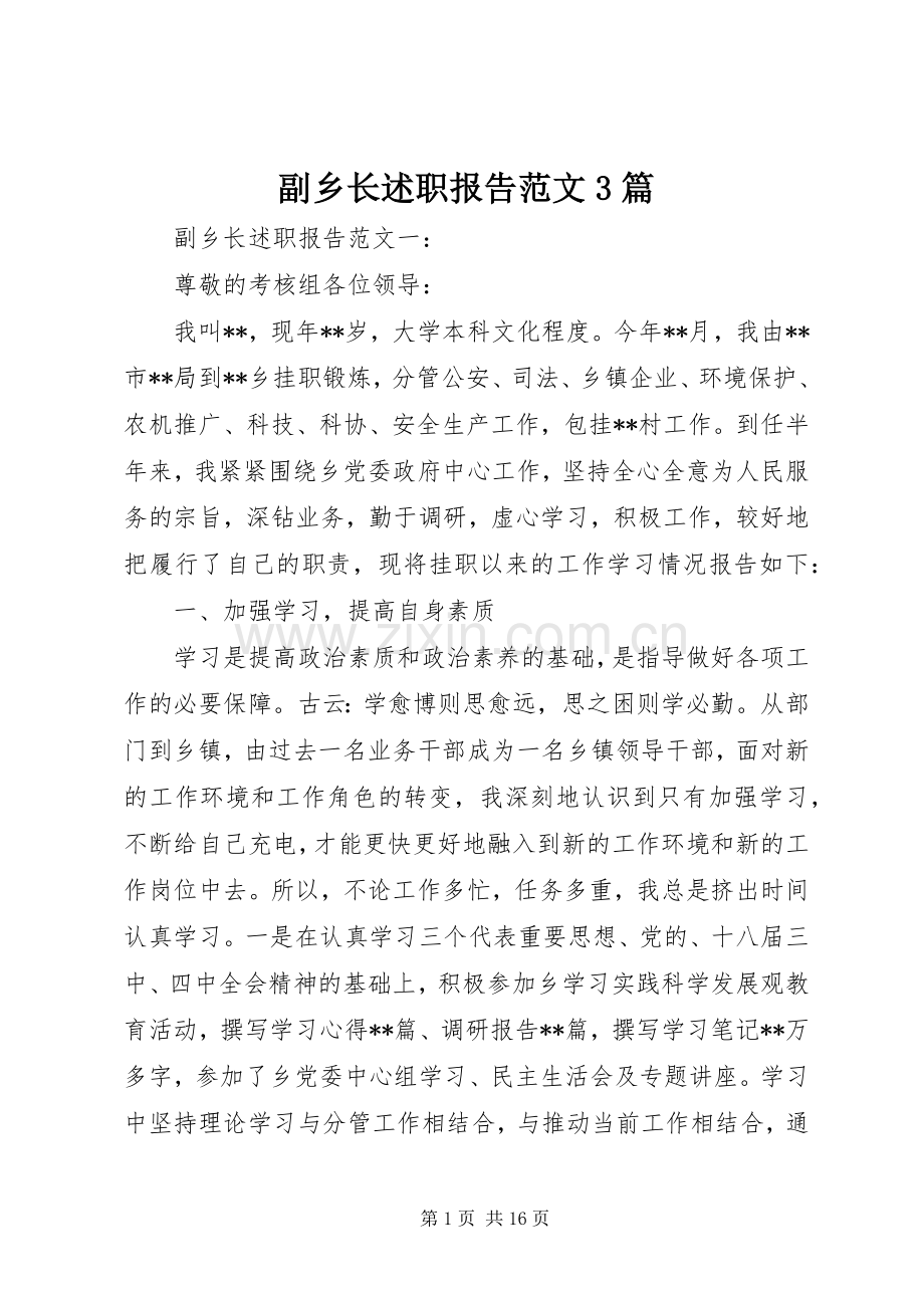副乡长述职报告范文3篇.docx_第1页