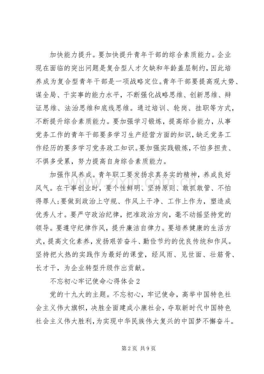 不忘初心牢记使命心得体会.docx_第2页