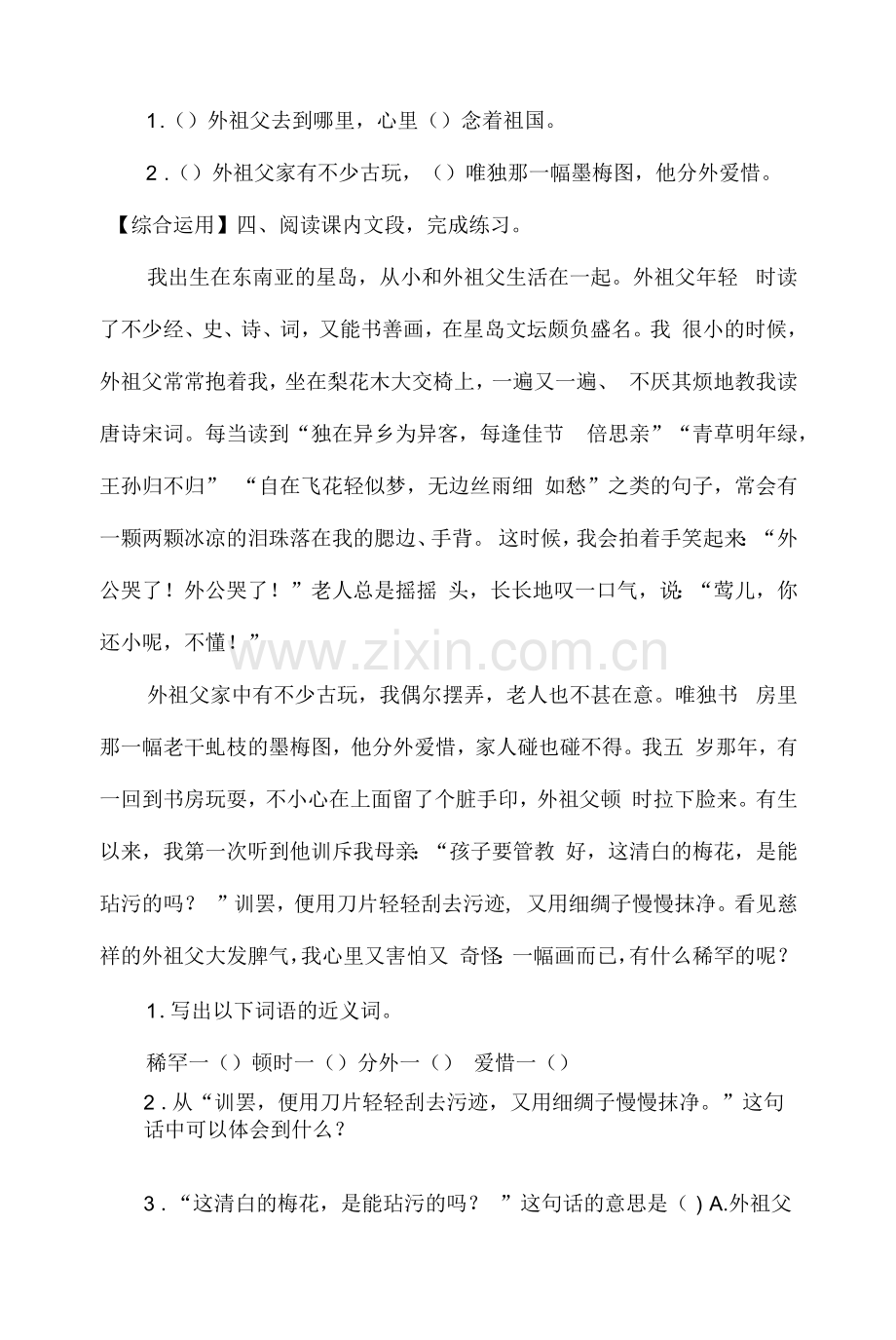 《梅花魂》-作业2.docx_第2页