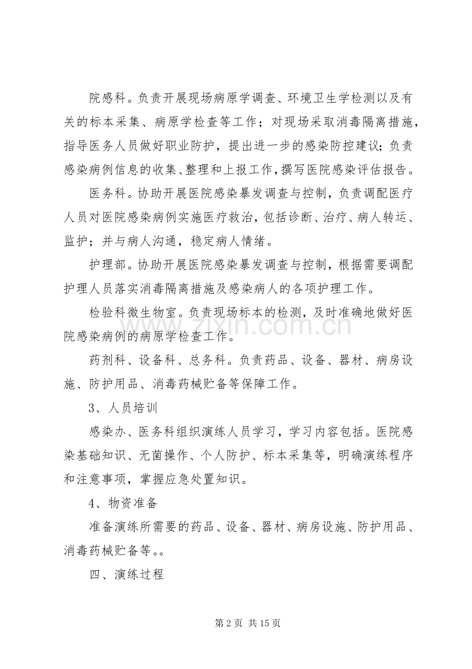 XX县区人民医院血透室医院感染应急演练.docx_第2页