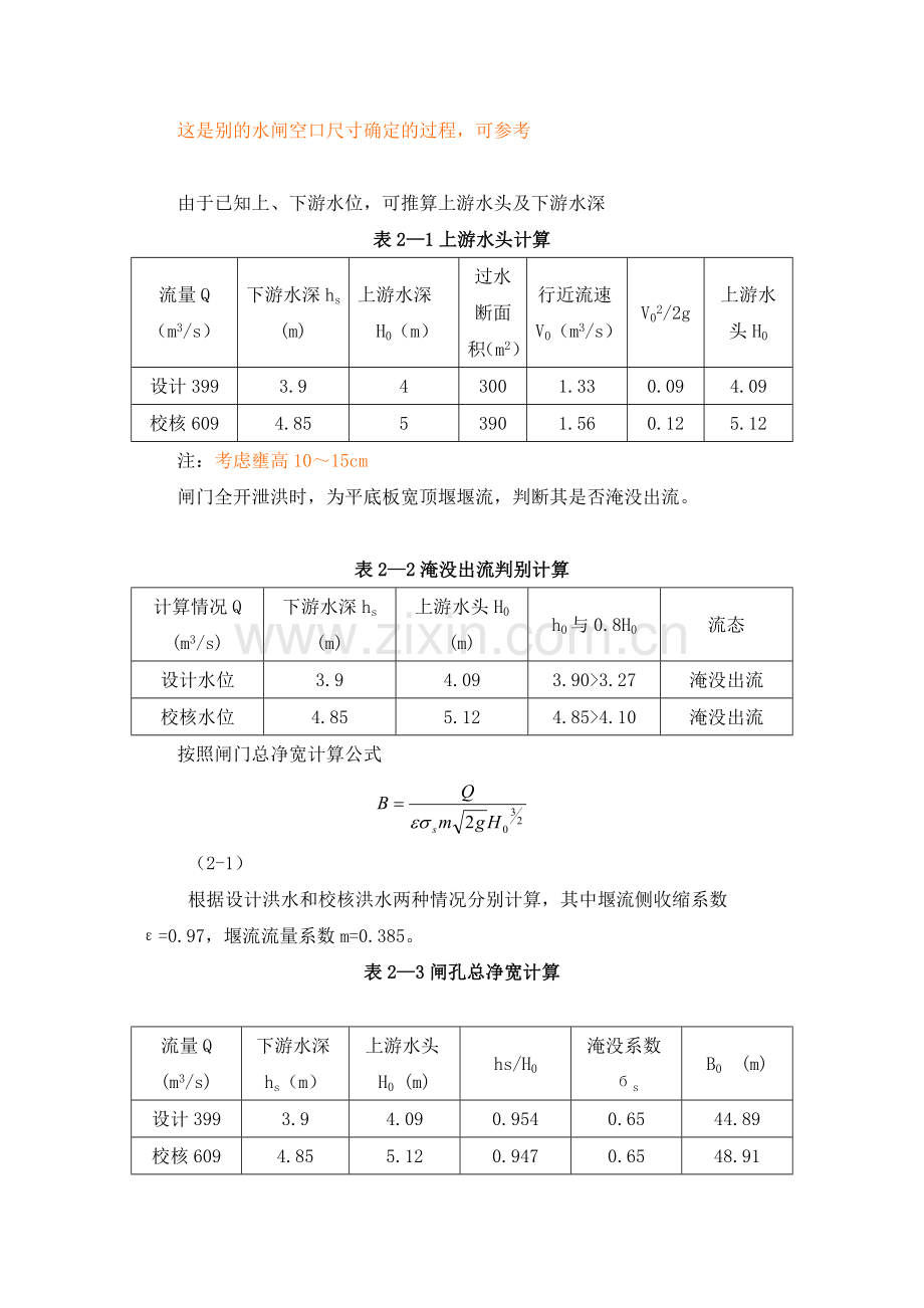 闸门孔口尺寸.doc_第2页